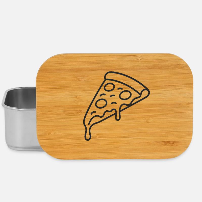 Pizzastück - Lunch Box - Silber