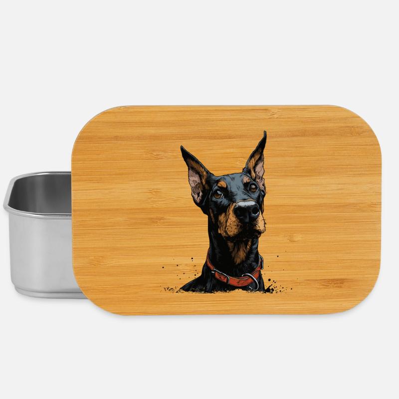 Doberman cool - Boîte à goûter - argent