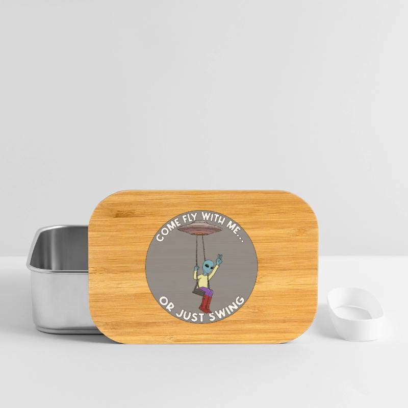 Komm, flieg mit mir oder schwing einfach Alien UFO Lunch Box