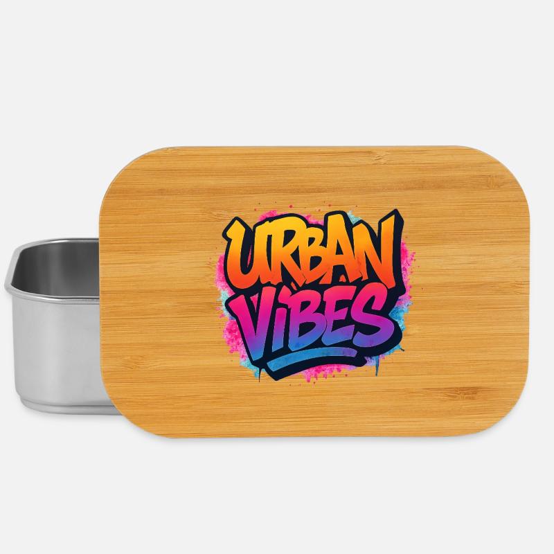 Lebendige Graffiti-Urban Vibes  - Lunch Box - Silber