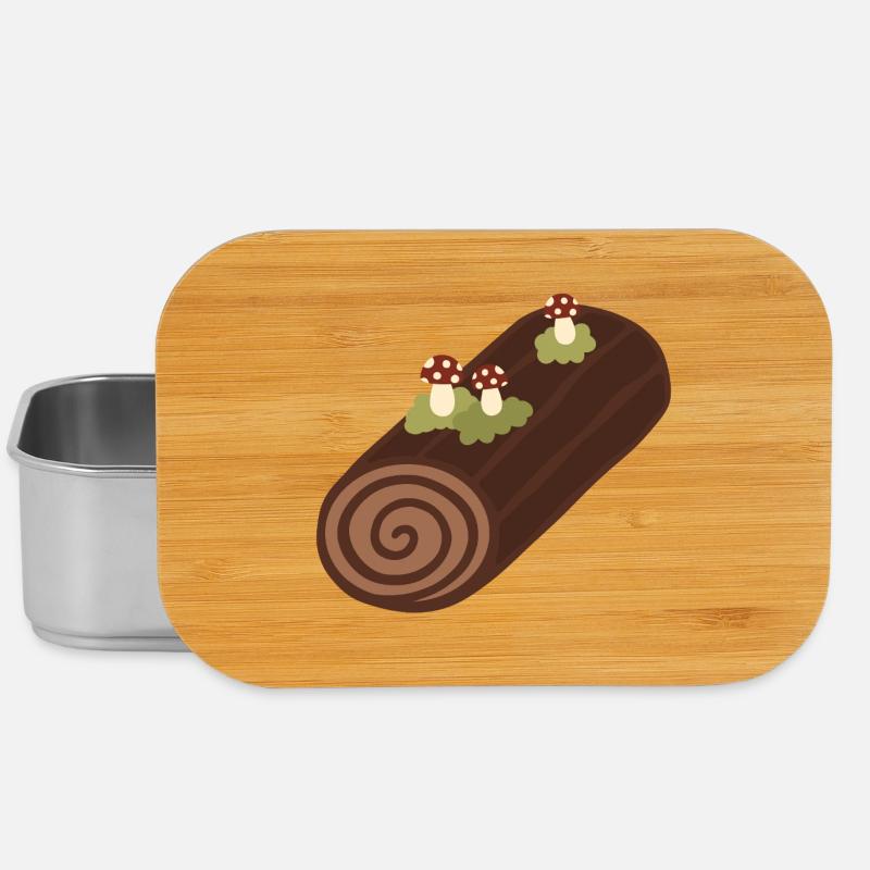 Bûche De Noël - Boîte à goûter - argent