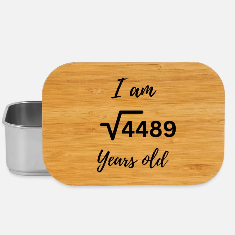 √4489 = 67 – Clever älter werden! - Lunch Box - Silber