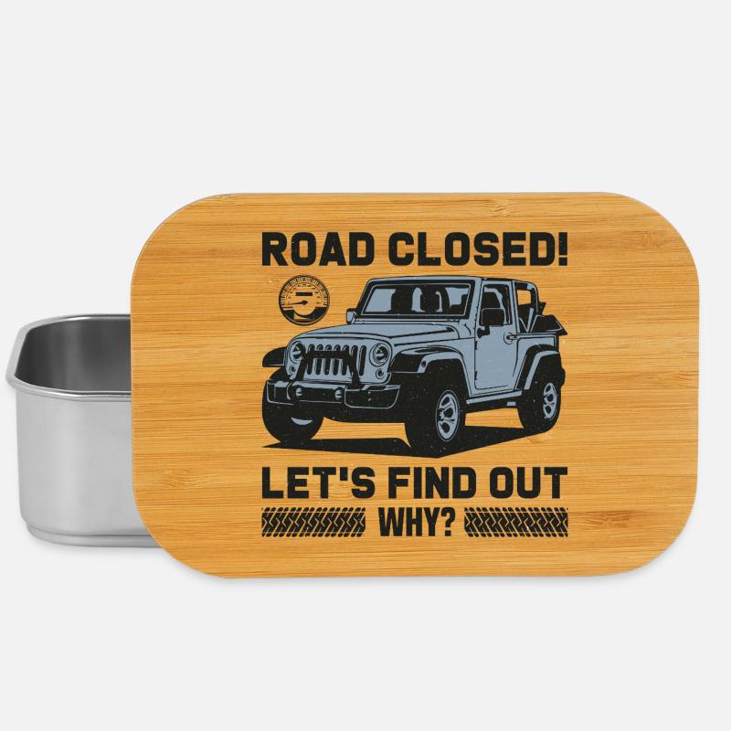 Conception Jeep sur route fermée - Boîte à goûter - argent