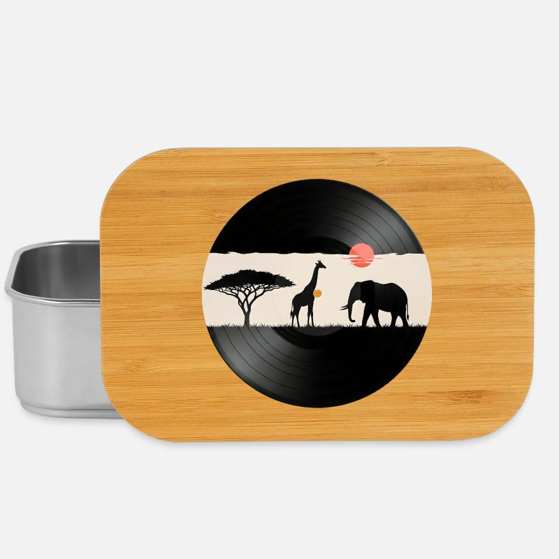 Disque vinyle African Sunset - Boîte à goûter - argent