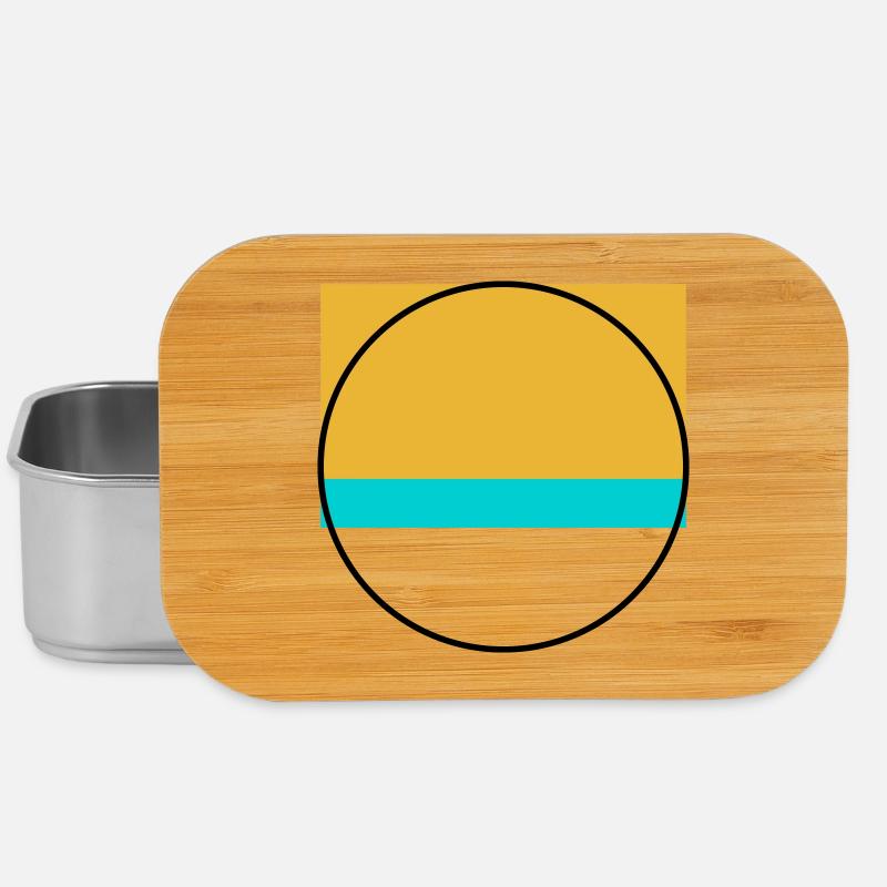 Coucher de soleil minimaliste sur l’océan - Boîte à goûter - argent