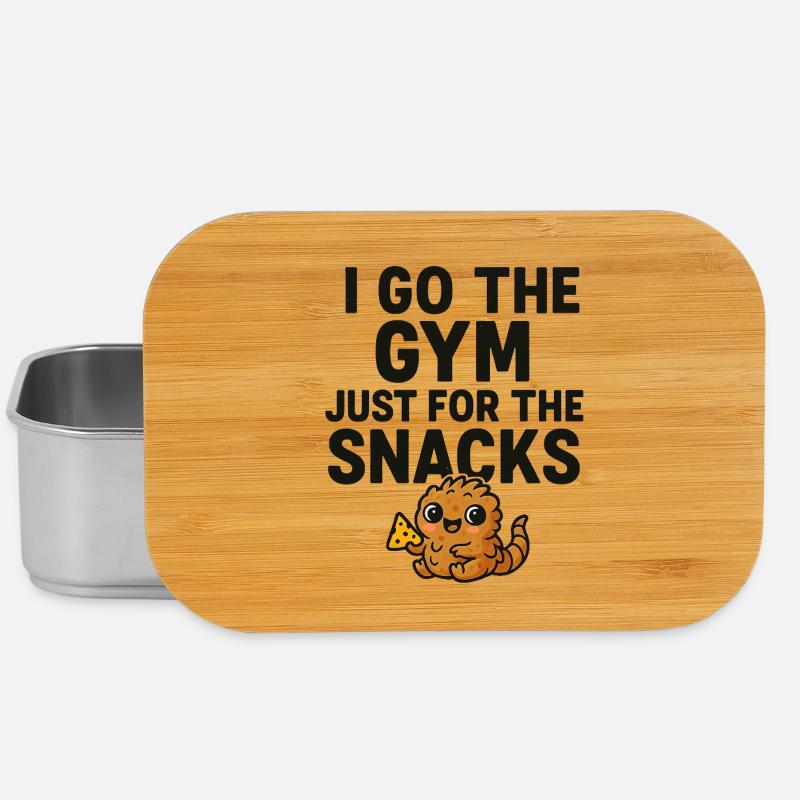 Kuscheliger Tapir mit Snack-Motiv - Lunch Box - Silber