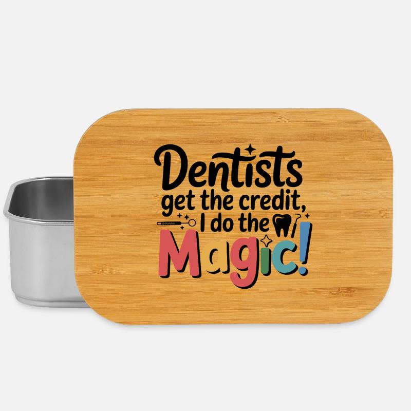 Conception de couronnes de technicien de laboratoire dentaire - Boîte à goûter - argent