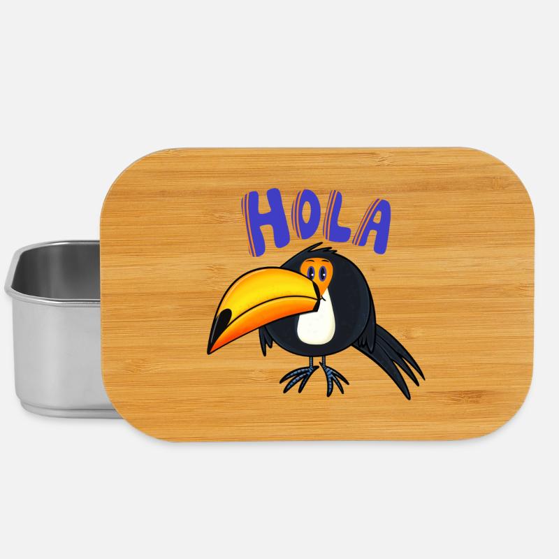 Hola Tukan - Lunch Box - Silber