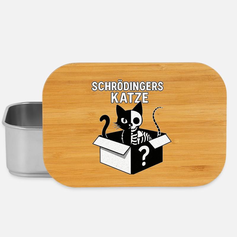 Schrödingers Katze Box-Design - Lunch Box - Silber