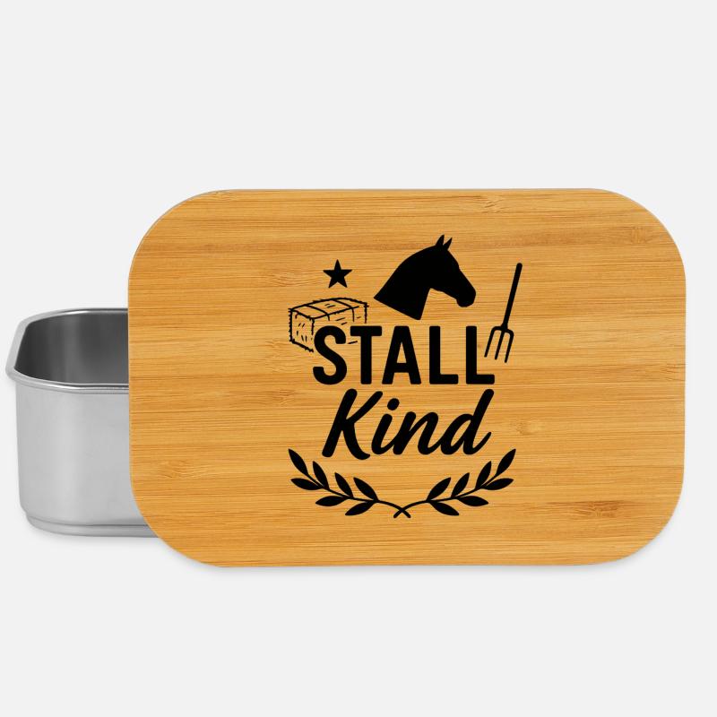 Stallkind, Pferd, lustig - Lunch Box - Silber