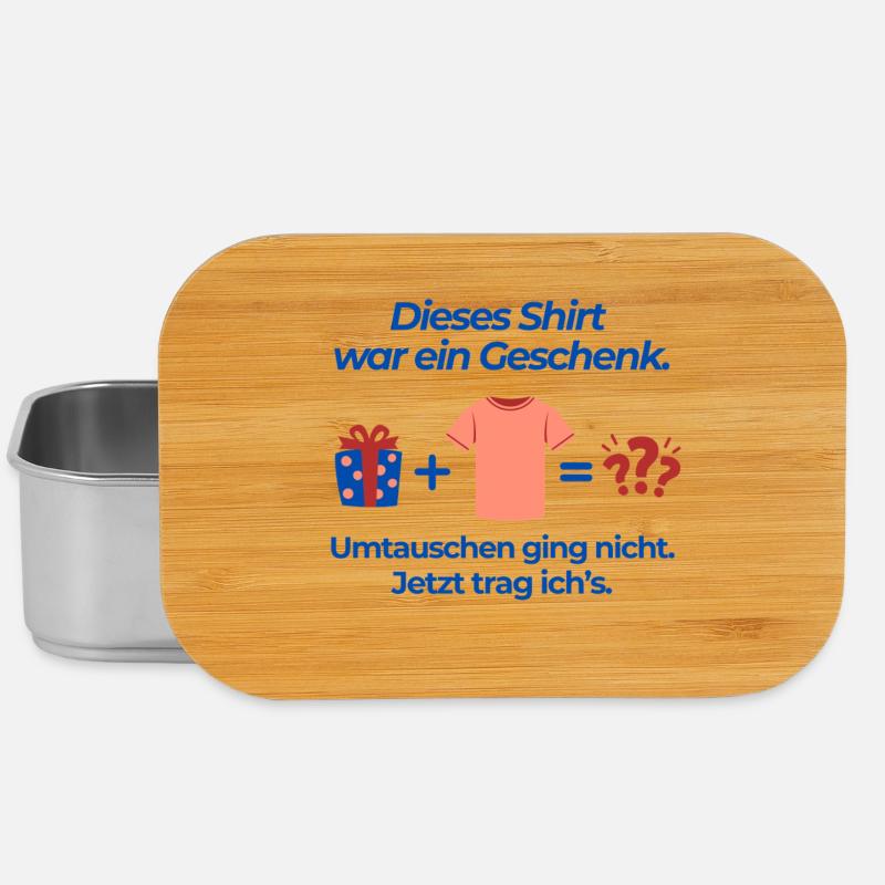 Dieses Shirt war ein Geschenk - Lunch Box - Silber