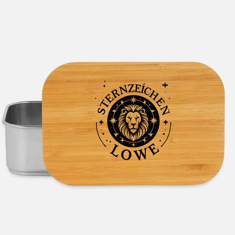Löwe Sternzeichen Mandala - Lunch Box - Silber