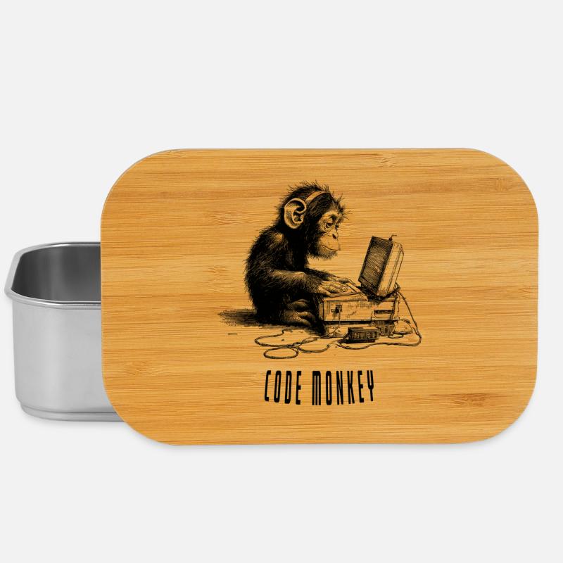 Code Monkay - Lunch Box - Silber
