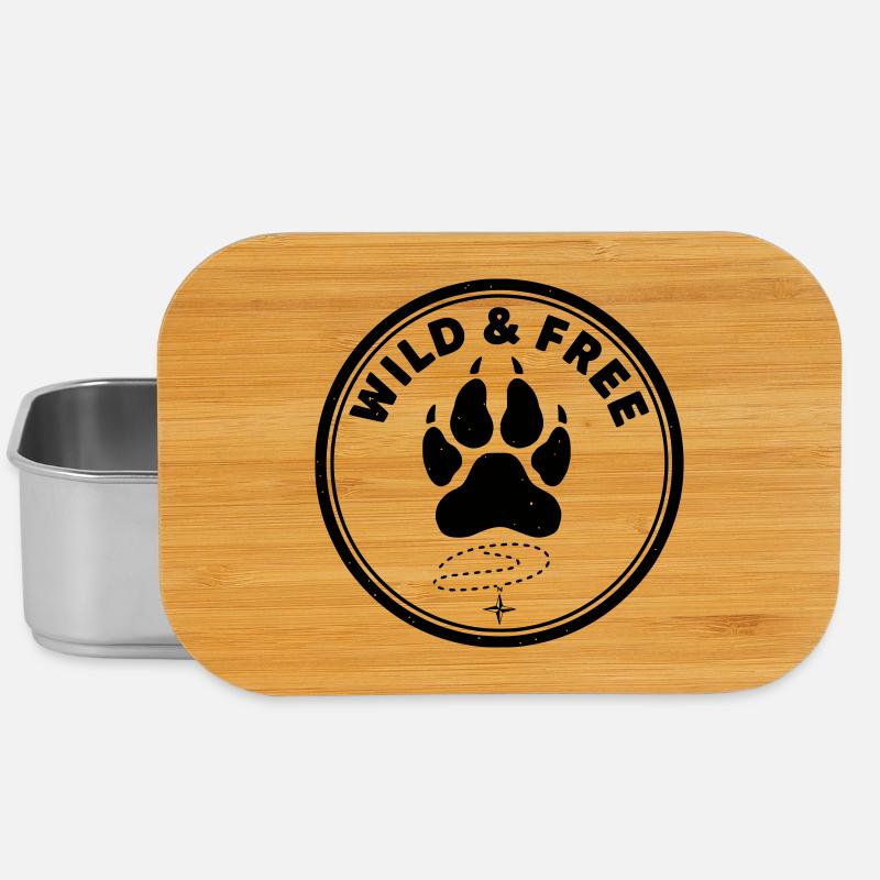 wild & free - Lunch Box - Silber