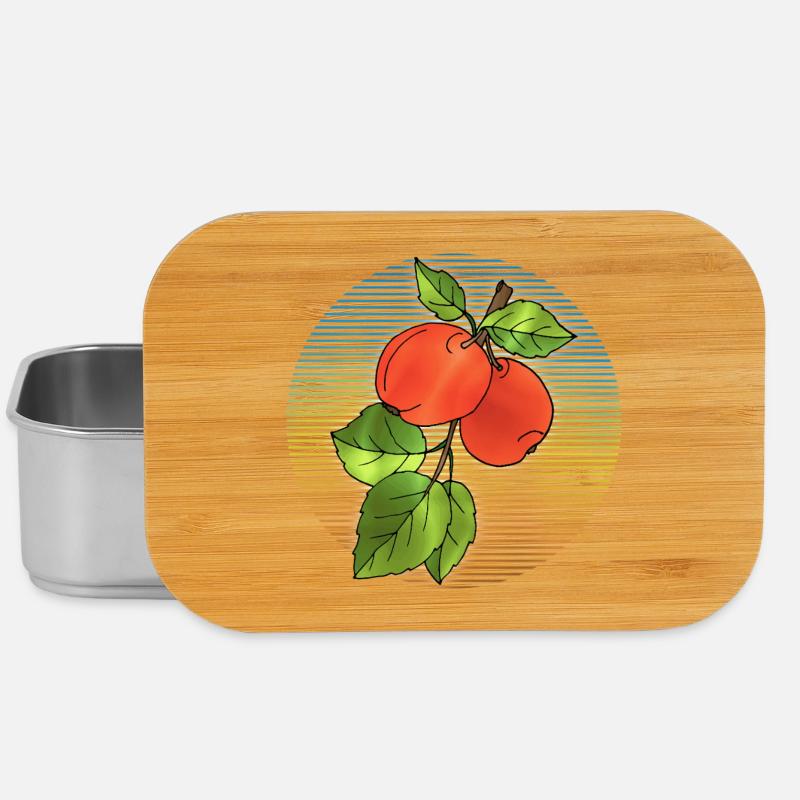 Äpfel - Lunch Box - Silber