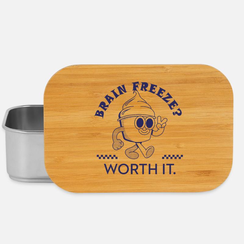 Brain Freeze Worth It – Lustiges Eiscreme Design - Lunch Box - silver
