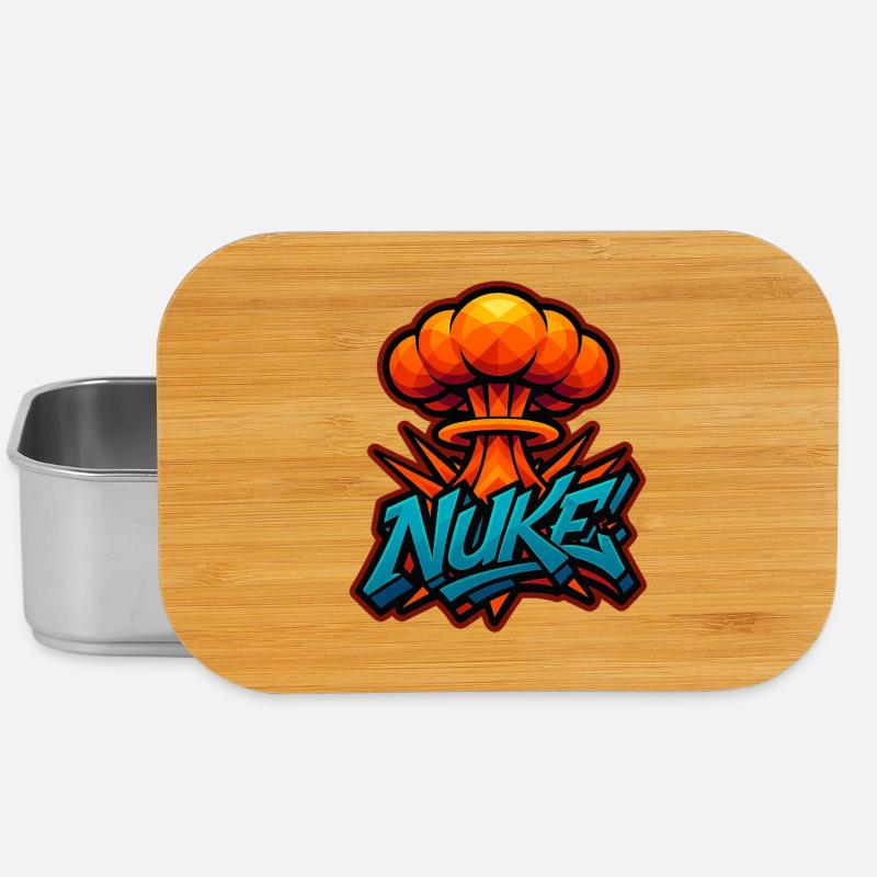 NUKE!  - Graffiti Explosion | exclusive Design - Lunch Box - Silber