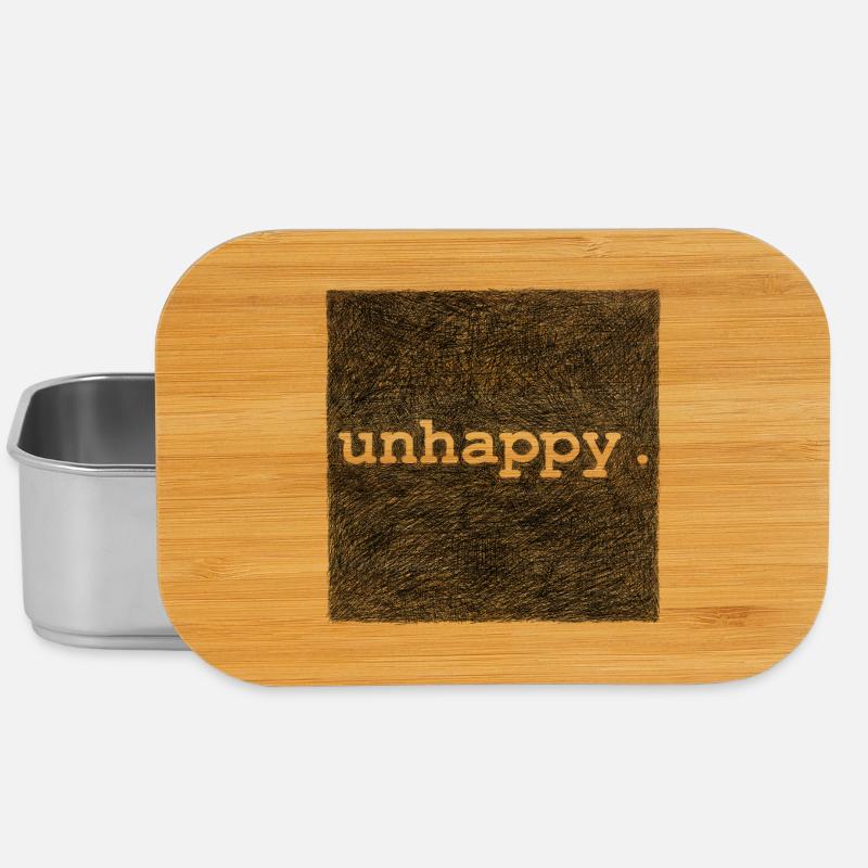 Unhappy - alpha version - Lunch Box - silver