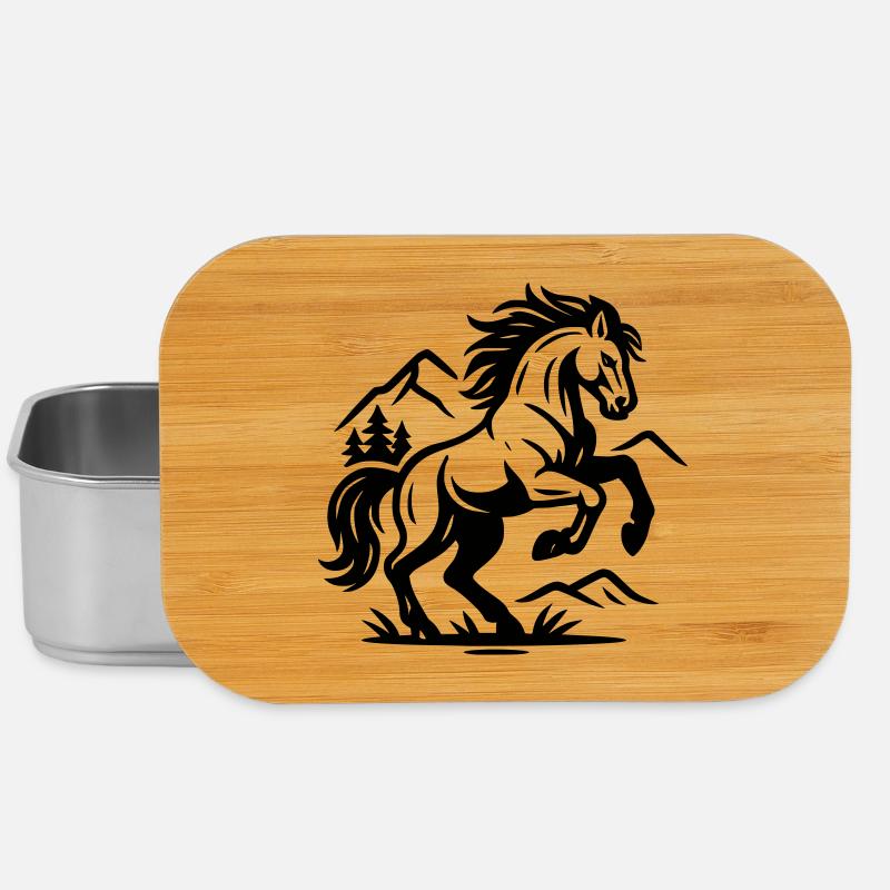 Pferd - Lunch Box - Silber