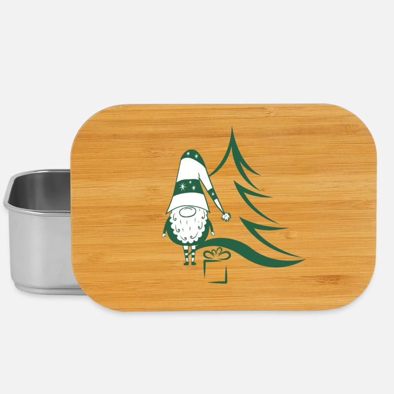 Christmas gnome - Lunch Box - silver