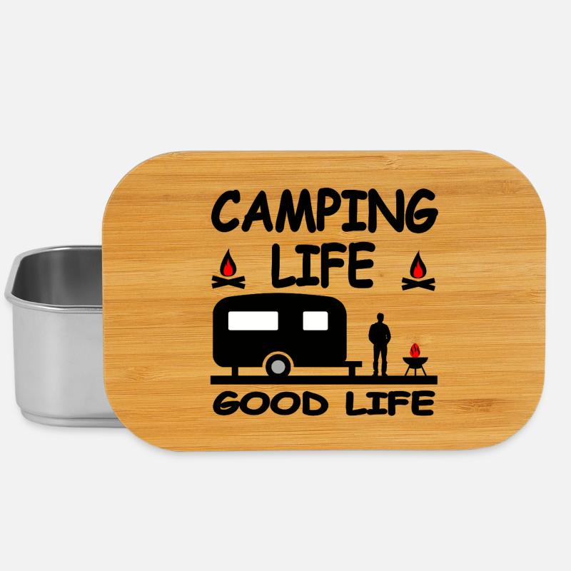 Camping - Lunch Box - Silber