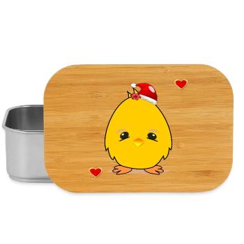 Noël poussin Noël Coeur de Noël - Boîte à goûter - argent - Devant