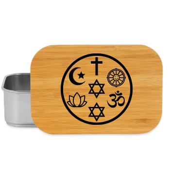 Symbole interreligieux de paix | Religions - Boîte à goûter - argent - Devant