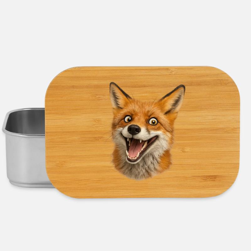 Fuchshead Freude Illustration - Lunch Box - Silber