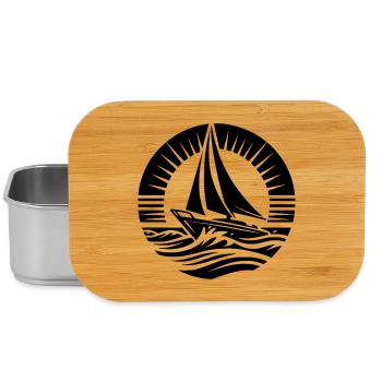 Segeltraum Wasserabenteuer im Kreis - Lunch Box - Silber - Vorne