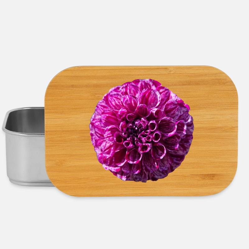 Dahlia pourpre - Boîte à goûter - argent