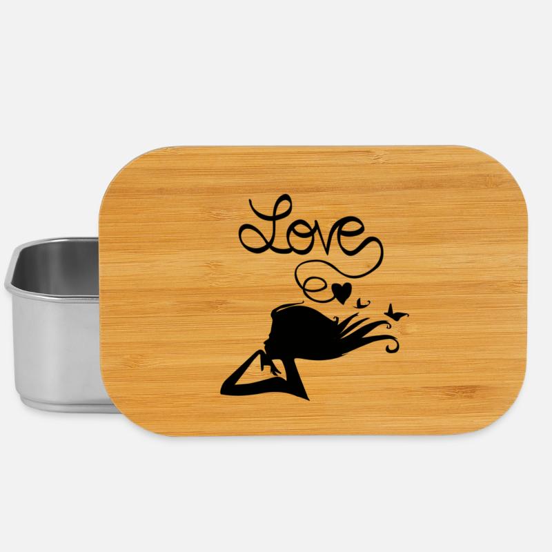 Love is a heart - Boîte à goûter - argent