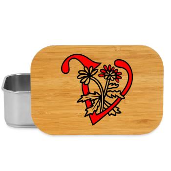 Buchstabe V Initiale - Lunch Box - Silber - Vorne
