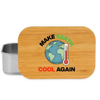 Make Earth Cool Again – Act Now - Lunch Box - silver - Front