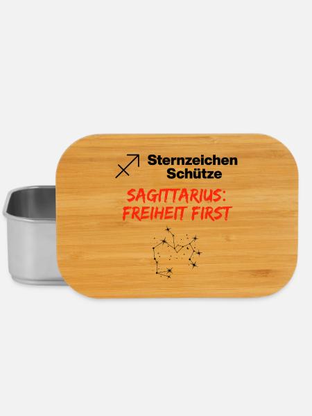 Sternzeichen Schütze – Freiheit first - Lunch Box - Silber