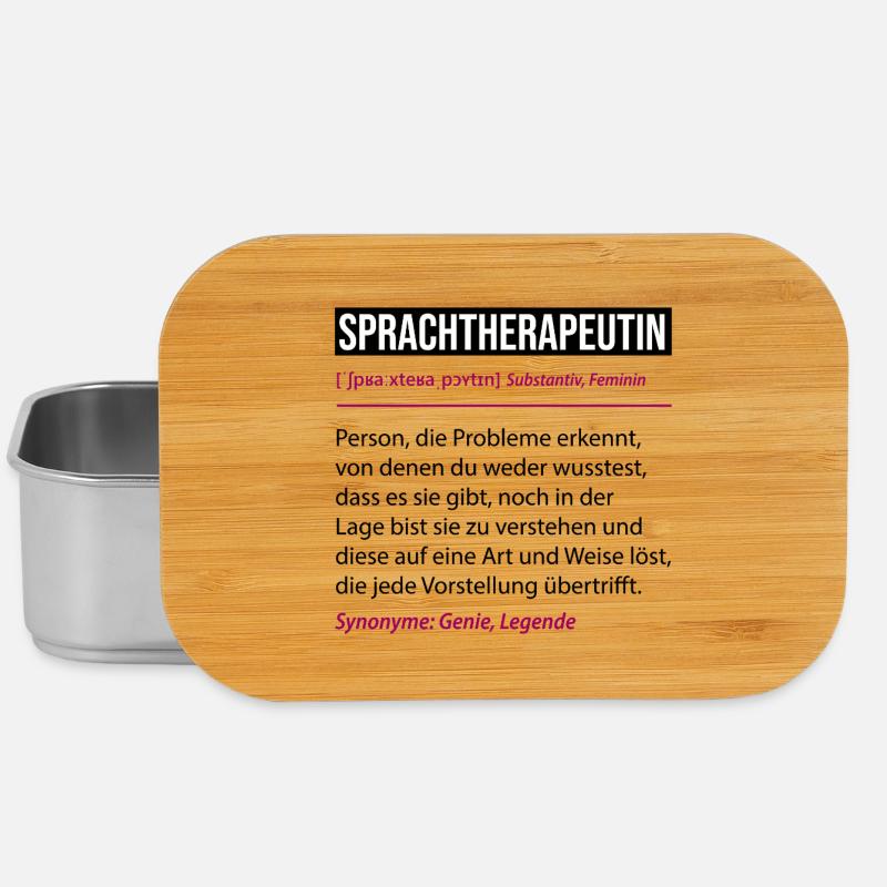 Sprachtherapeutin Definition Lustiges Beruf Spruch - Lunch Box - Silber