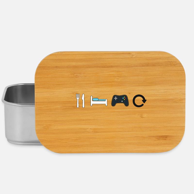 Manger dormir jeu Répéter - Boîte à goûter - argent