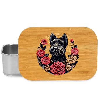 Terrier Rose Circle - Lunch Box - silver - Front
