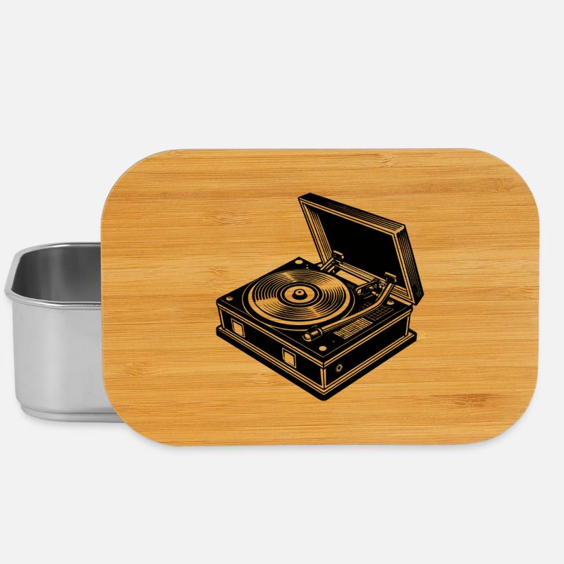 Record player - Lunch Box - silver