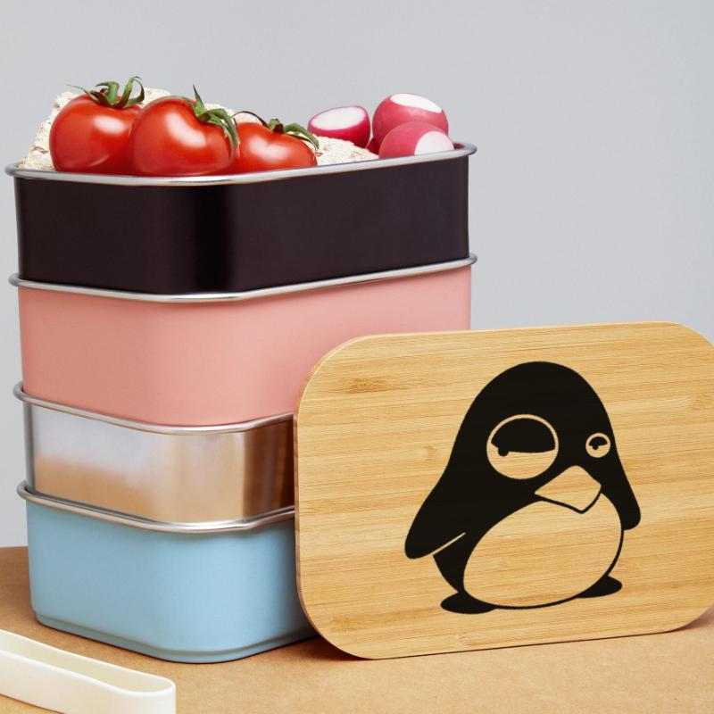 Grumpy Tux – Funny Linux Penguin for Nerds Lunch Box