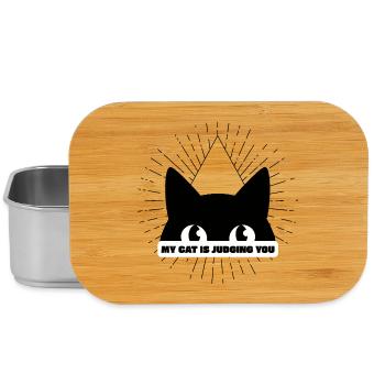 MON CHAT TE JUGE - Boîte à goûter - argent - Devant