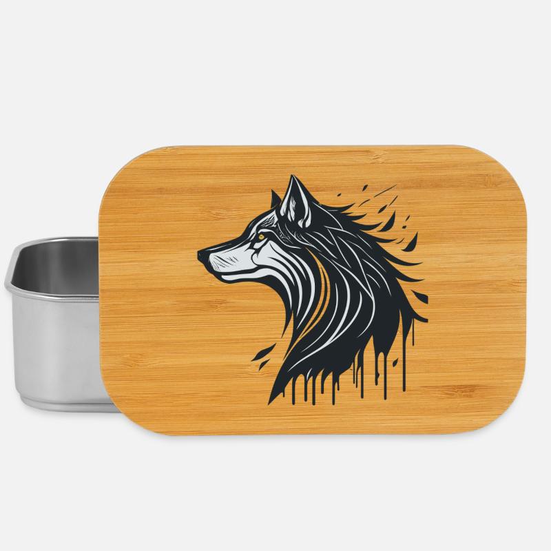 Loup spectral  - Boîte à goûter - argent