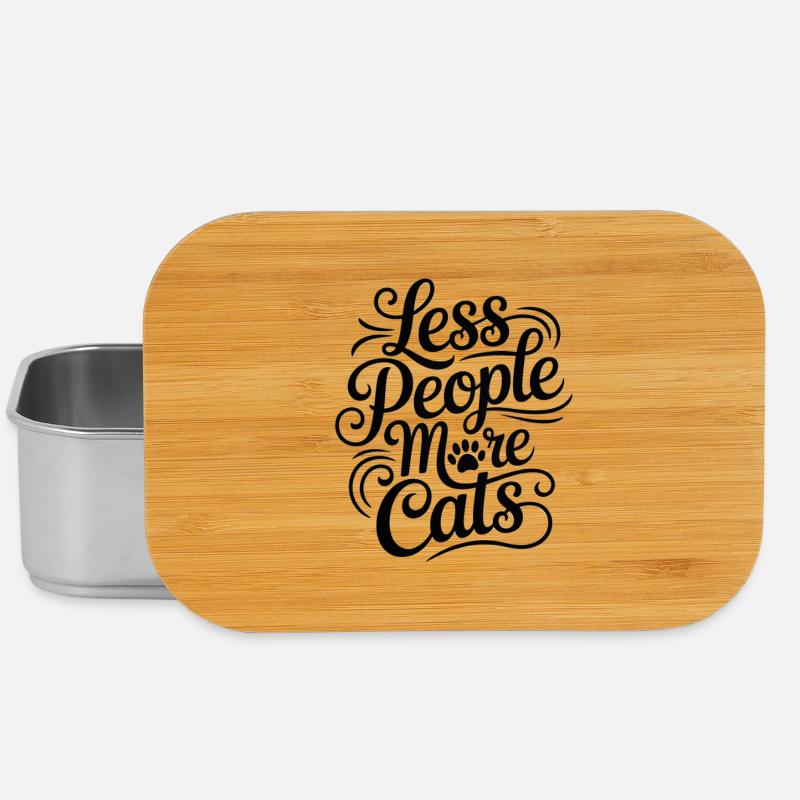 Moins de monde, plus de chats - Boîte à goûter - argent