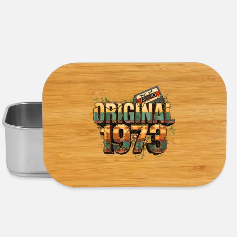 Rétro original de 1973 - Boîte à goûter - argent