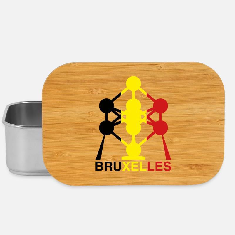 Atomium Brussels – Ikone der belgischen Flagge - Lunch Box - Silber