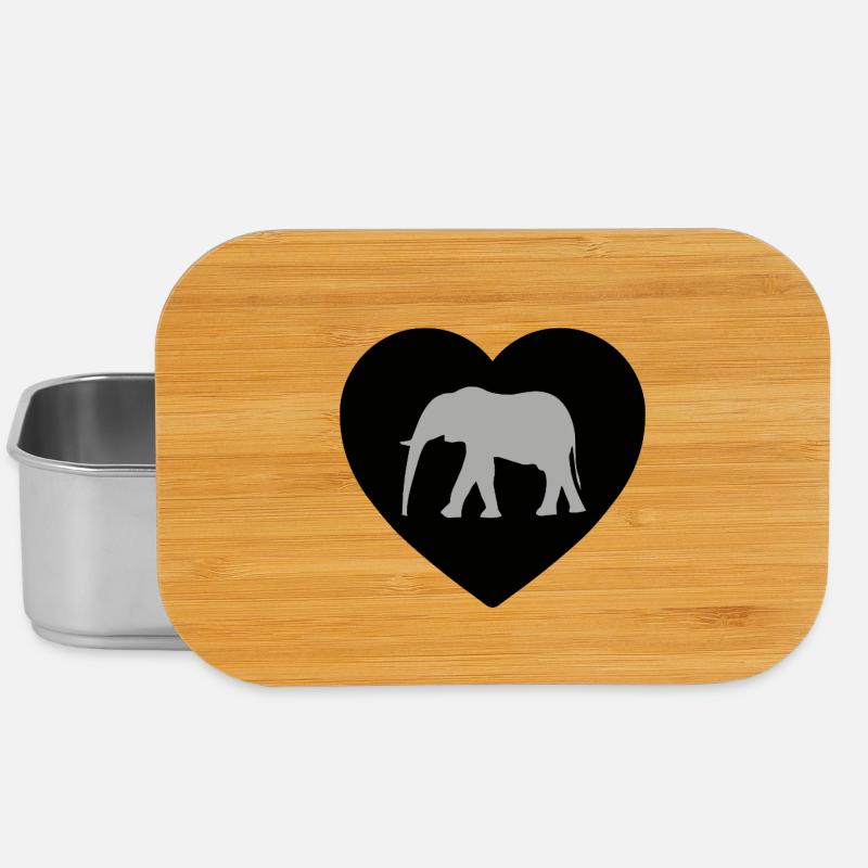 Elefant - Lunch Box - Silber