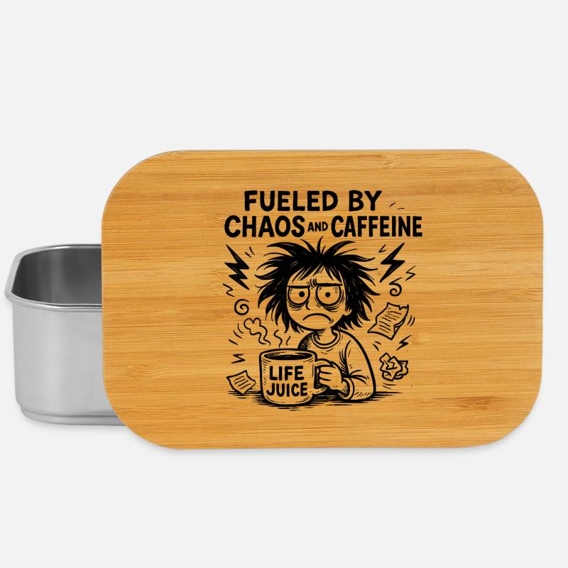 fueled-by-caffeine - Lunch Box - silver