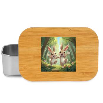 Hopping heroes in the forest - Lunch Box - silver - Front