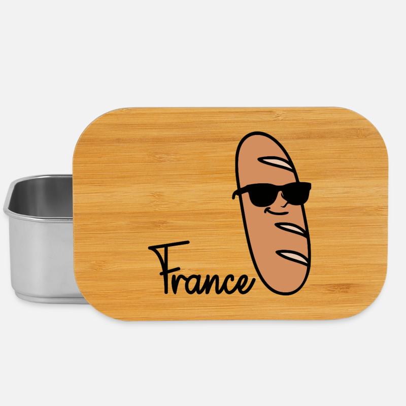 France Baguette - Lunch Box - Silber
