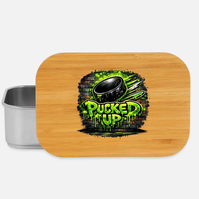Pucked Up Graffiti Neon  - Lunch Box - Silber