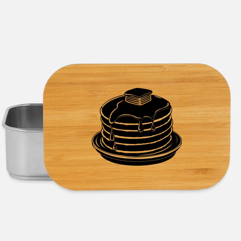 Pancakes - Lunch Box - silver